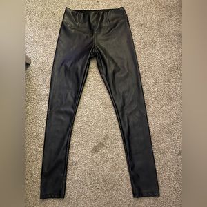 all black leather pants